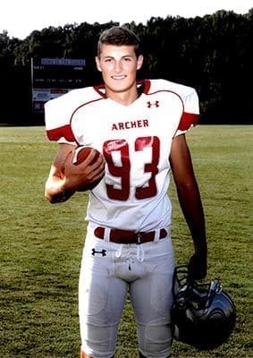 Cole Fisher of Archer High School, Lawrenceville, signed a letter of intent with Mercer University, Macon, to play football.